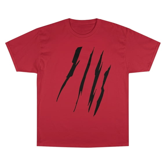 Effete Feline Claw Marks Scratch Champion T-Shirt