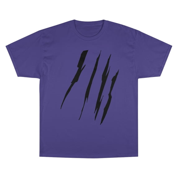 Effete Feline Claw Marks Scratch Champion T-Shirt