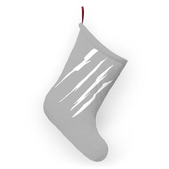 Effete Feline Claw Marks Scratch Christmas Stocking