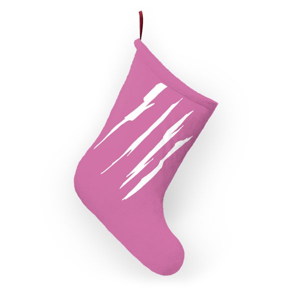 Effete Feline Claw Marks Scratch Christmas Stocking