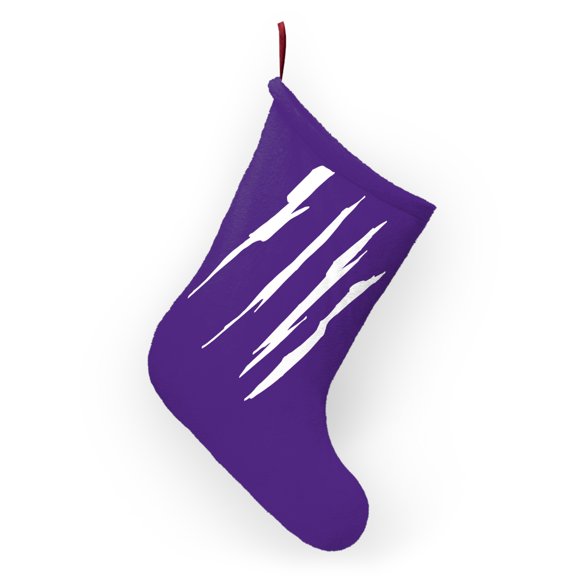 Effete Feline Claw Marks Scratch Christmas Stocking