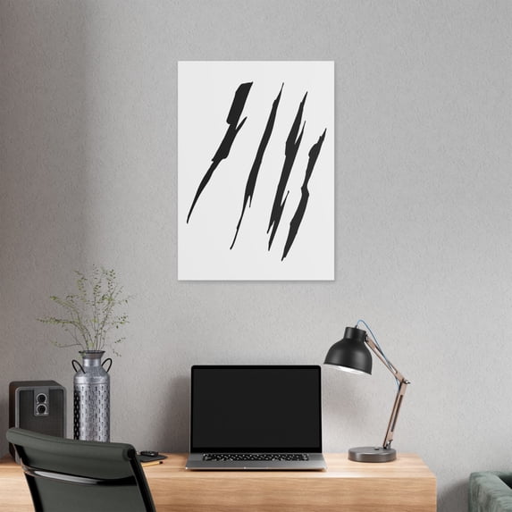 Effete Feline Claw Marks Scratch Classic Stretched Canvas