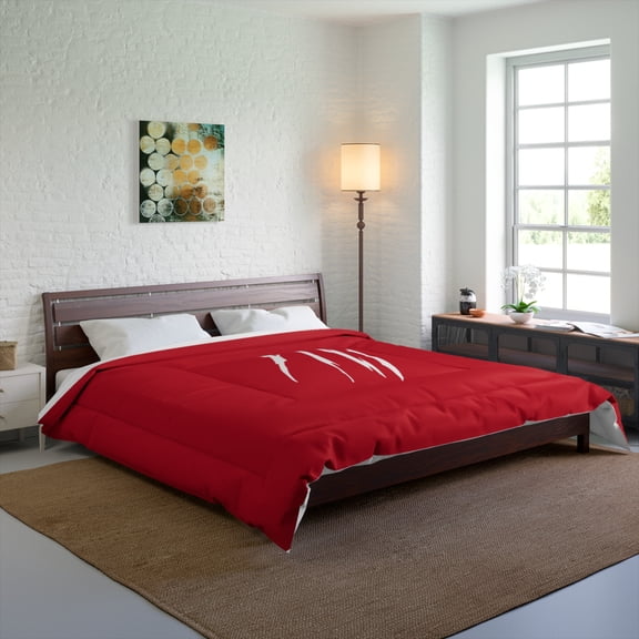 Effete Feline Claw Marks Scratch Comforter