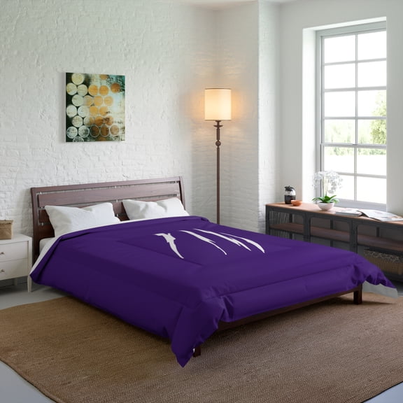 Effete Feline Claw Marks Scratch Comforter