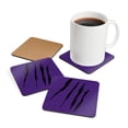 thumbnail image 1 of Effete Feline Claw Marks Scratch Corkwood Coasters Set, 1 of 6