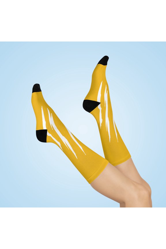 Effete Feline Claw Marks Scratch Cushioned Crew Socks