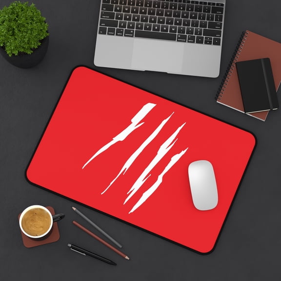 Effete Feline Claw Marks Scratch Desk Mat