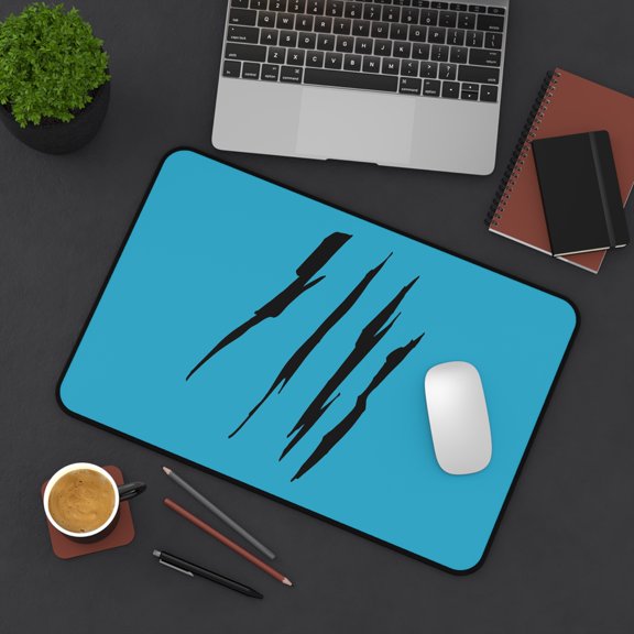 Effete Feline Claw Marks Scratch Desk Mat