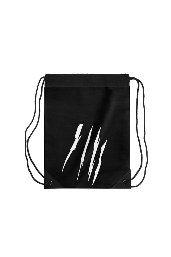 Effete Feline Claw Marks Scratch Drawstring Bag