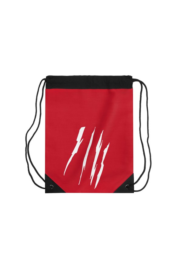 Effete Feline Claw Marks Scratch Drawstring Bag