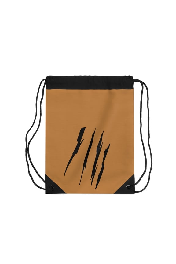Effete Feline Claw Marks Scratch Drawstring Bag