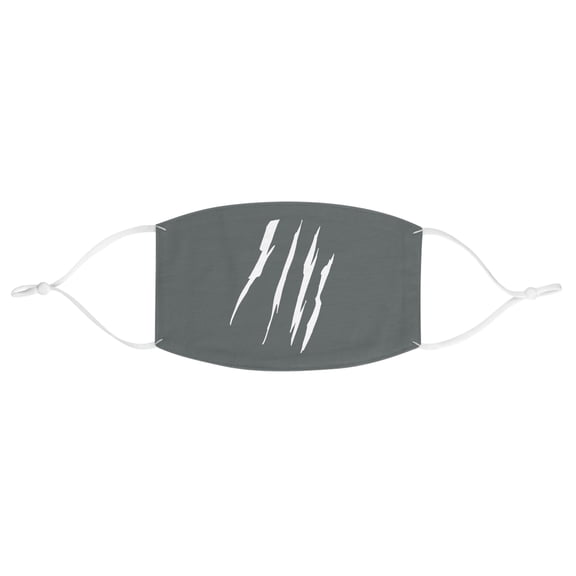 Effete Feline Claw Marks Scratch Fabric Face Mask