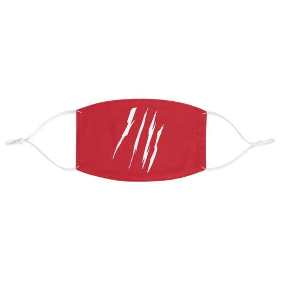 Effete Feline Claw Marks Scratch Fabric Face Mask