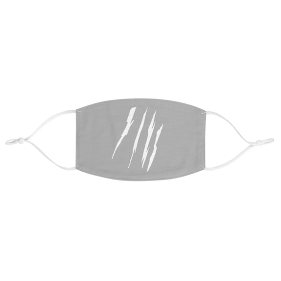 Effete Feline Claw Marks Scratch Fabric Face Mask