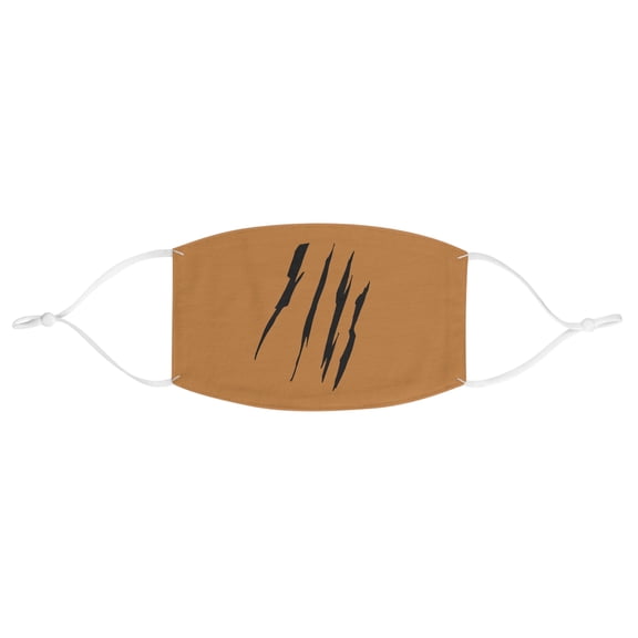 Effete Feline Claw Marks Scratch Fabric Face Mask