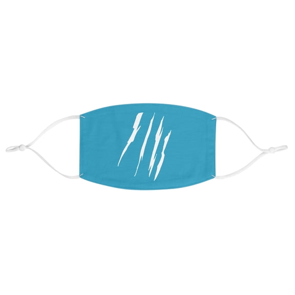 Effete Feline Claw Marks Scratch Fabric Face Mask