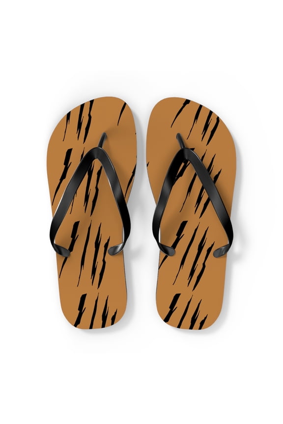 Effete Feline Claw Marks Scratch Flip Flops Sandals