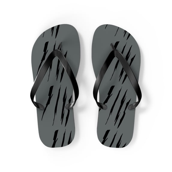Effete Feline Claw Marks Scratch Flip Flops Sandals