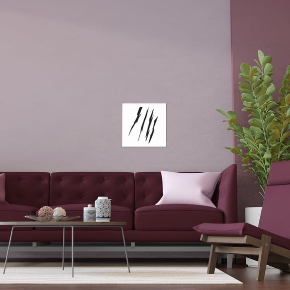 Effete Feline Claw Marks Scratch Indoor and Outdoor Silk Posters