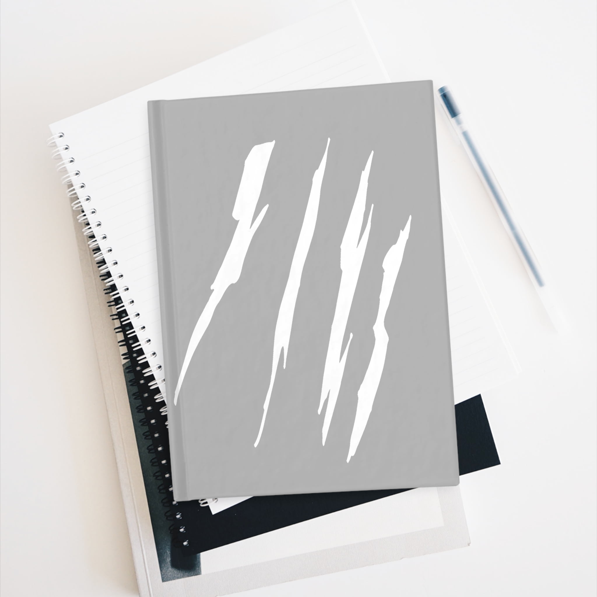 Effete Feline Claw Marks Scratch Journal - Blank
