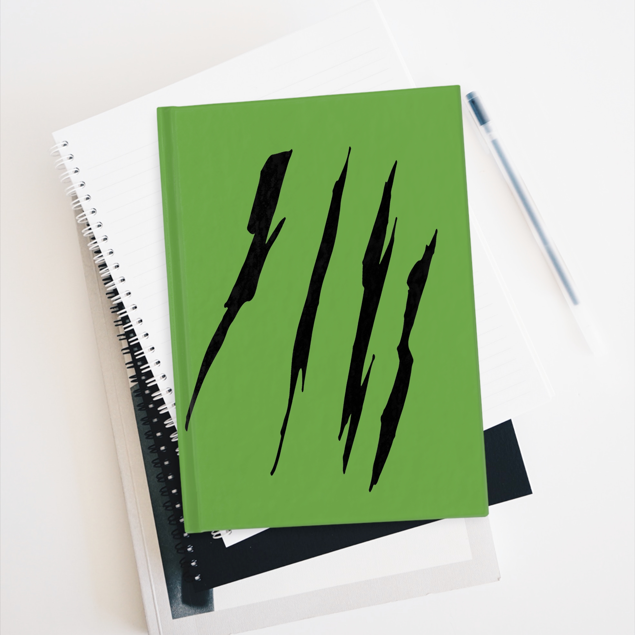Effete Feline Claw Marks Scratch Journal - Blank