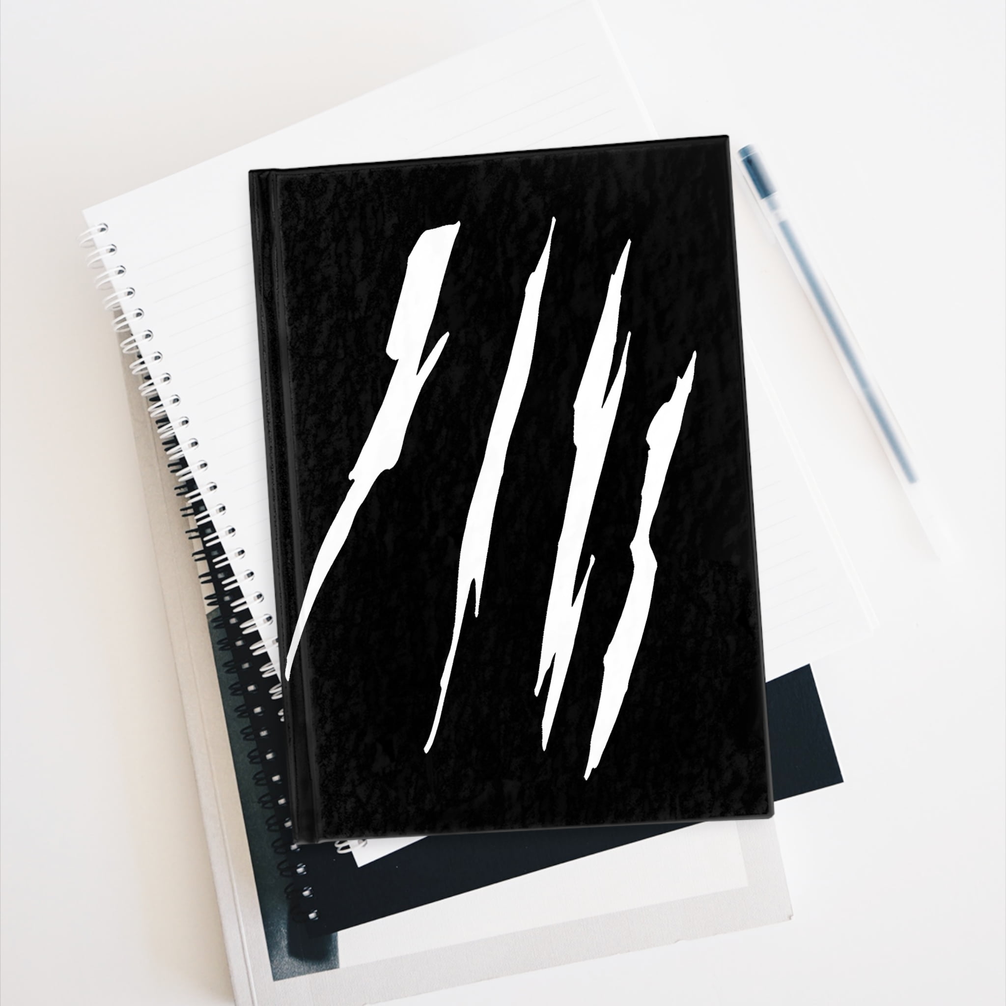Effete Feline Claw Marks Scratch Journal - Blank