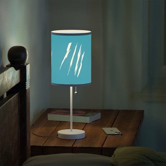Effete Feline Claw Marks Scratch Lamp on a Stand, US-CA plug