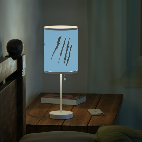 Effete Feline Claw Marks Scratch Lamp on a Stand, US-CA plug