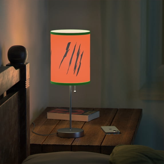 Effete Feline Claw Marks Scratch Lamp on a Stand, US-CA plug