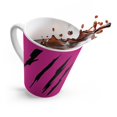 thumbnail image 1 of Effete Feline Claw Marks Scratch Latte Mug, 1 of 4
