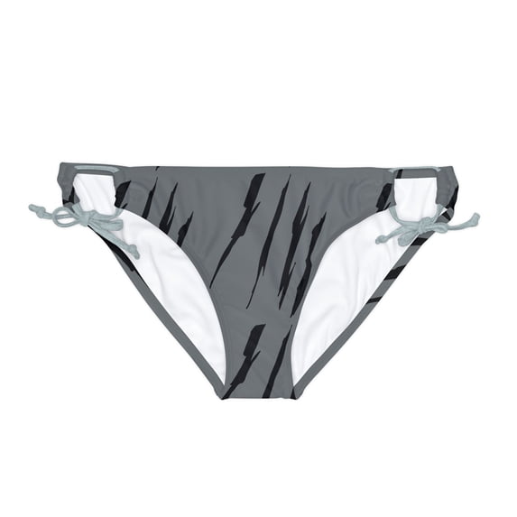 Effete Feline Claw Marks Scratch Loop Tie Side Bikini Bottom (AOP)