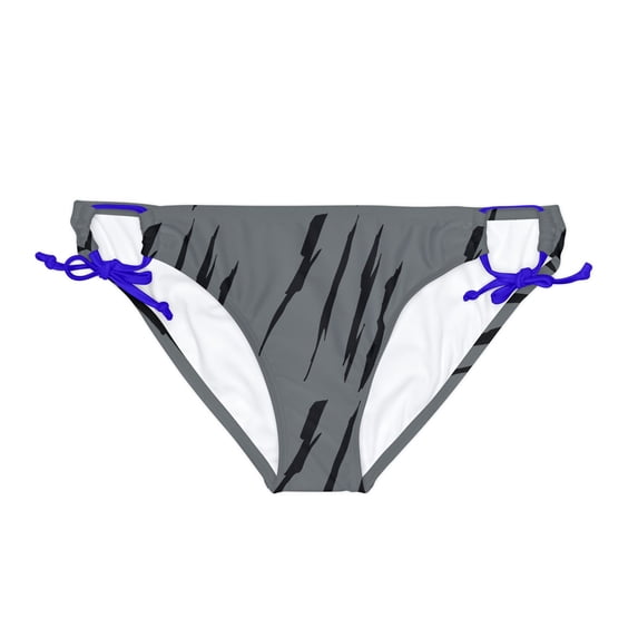 Effete Feline Claw Marks Scratch Loop Tie Side Bikini Bottom (AOP)