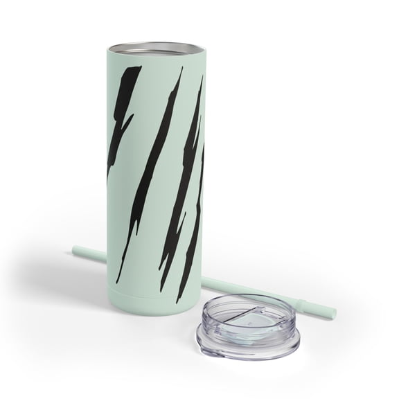 Effete Feline Claw Marks Scratch Maars Maker Skinny Matte Tumbler, 20oz