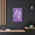 thumbnail image 1 of Effete Feline Claw Marks Scratch Metal Art Sign, 1 of 6
