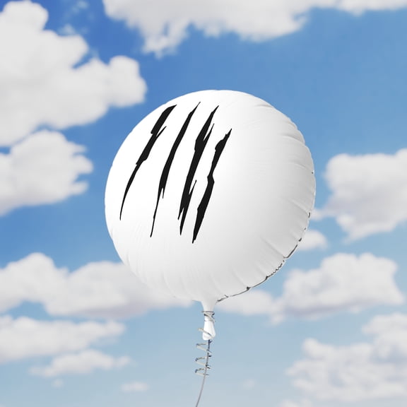 Effete Feline Claw Marks Scratch Mylar Helium Balloon