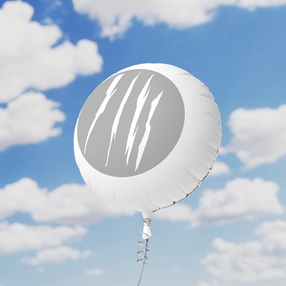 Effete Feline Claw Marks Scratch Mylar Helium Balloon
