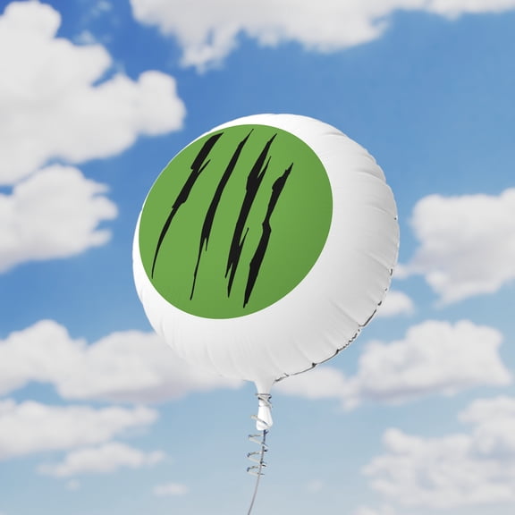 Effete Feline Claw Marks Scratch Mylar Helium Balloon