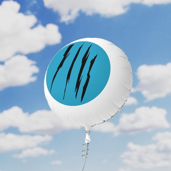 Effete Feline Claw Marks Scratch Mylar Helium Balloon