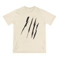thumbnail image 1 of Effete Feline Claw Marks Scratch Organic Staple T-shirt, 1 of 4