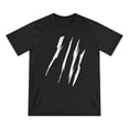 thumbnail image 1 of Effete Feline Claw Marks Scratch Organic Staple T-shirt, 1 of 4