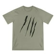 thumbnail image 1 of Effete Feline Claw Marks Scratch Organic Staple T-shirt, 1 of 4