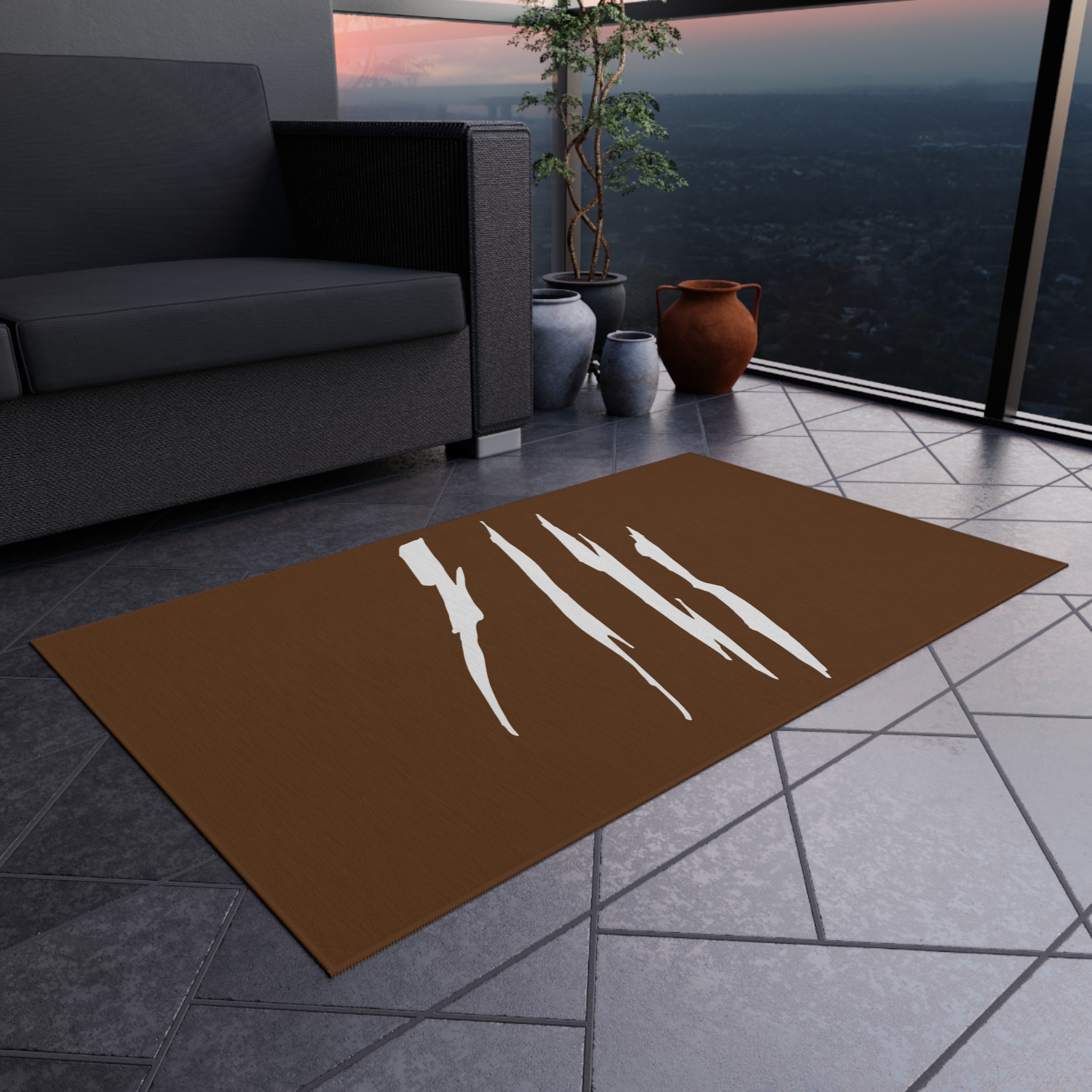 Effete Feline Claw Marks Scratch Outdoor Rug - Walmart.com