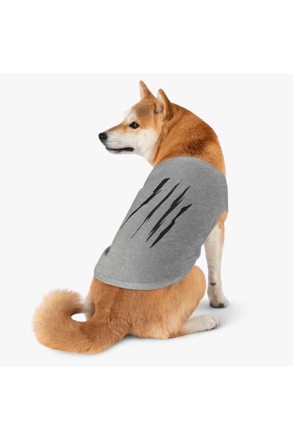 Effete Feline Claw Marks Scratch Pet Tank Top