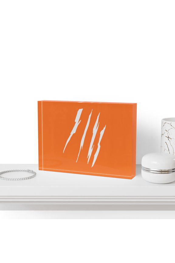Effete Feline Claw Marks Scratch Photo Block