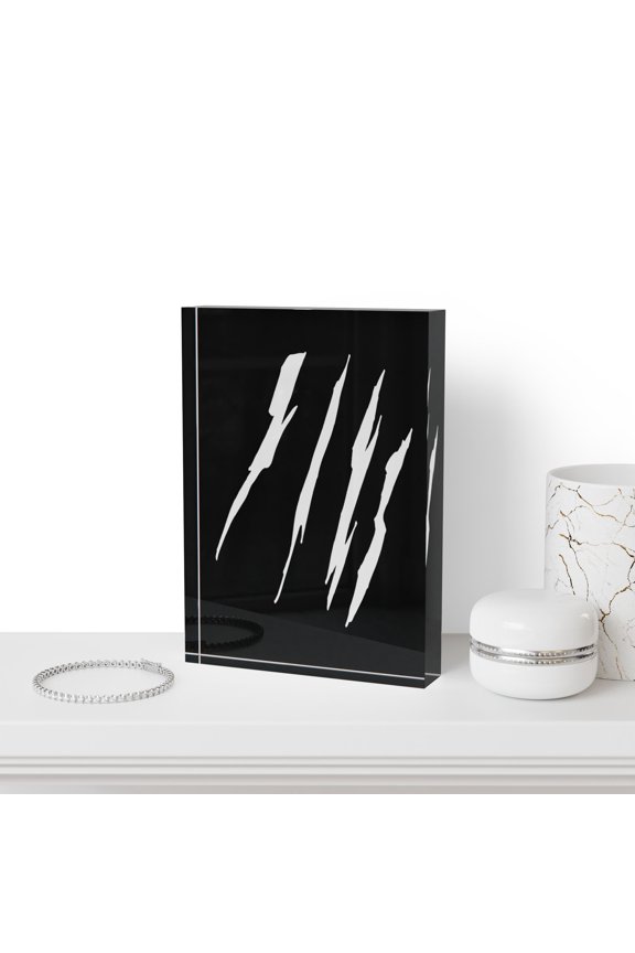 Effete Feline Claw Marks Scratch Photo Block