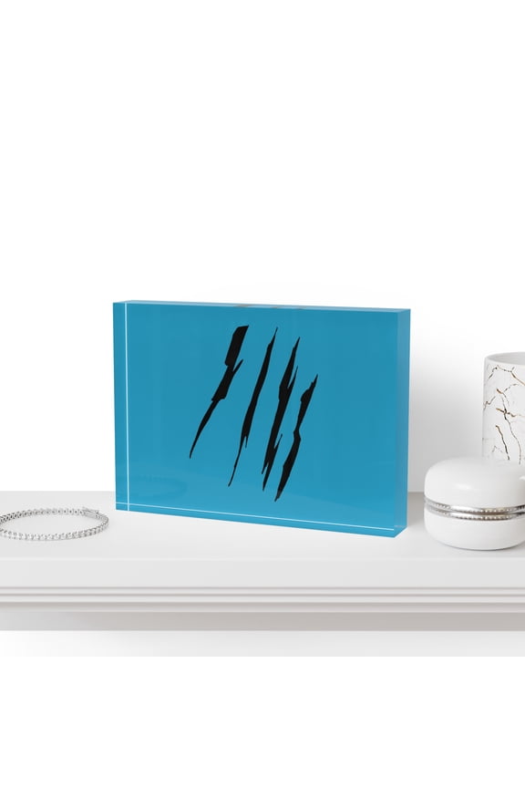 Effete Feline Claw Marks Scratch Photo Block