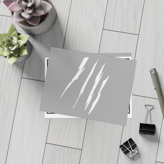 Effete Feline Claw Marks Scratch Postcard Bundles (envelopes not included)