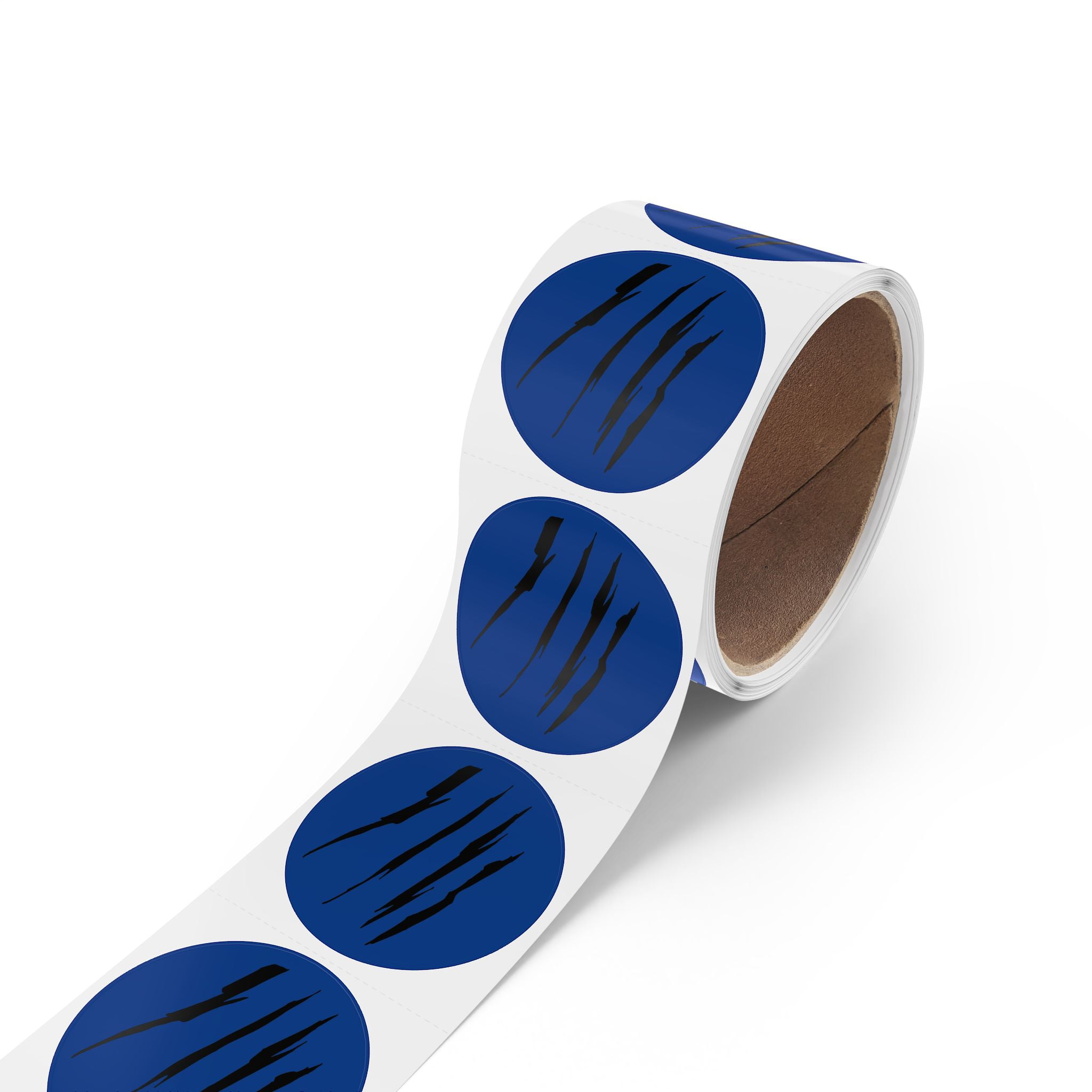 Effete Feline Claw Marks Scratch Round Sticker Label Rolls - Walmart.com
