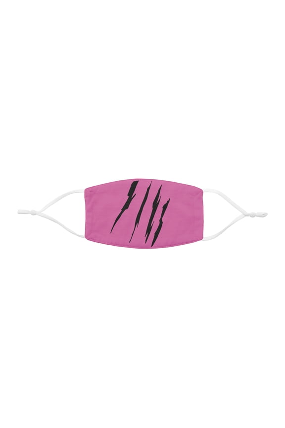 Effete Feline Claw Marks Scratch Snug-Fit Polyester Face Mask