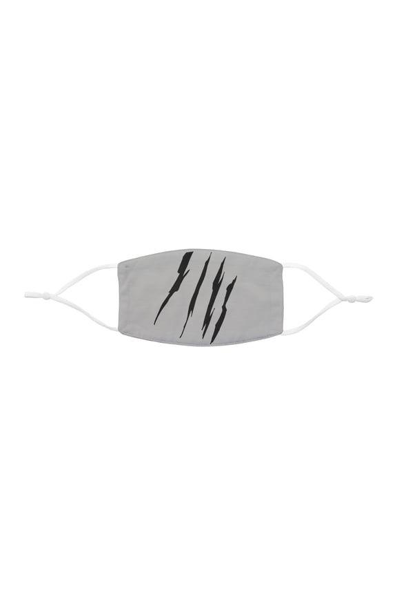 Effete Feline Claw Marks Scratch Snug-Fit Polyester Face Mask